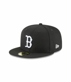 NEW ERA Boston Red Sox Black And White 59Fifty Cap