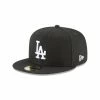 NEW ERA Los Angeles Dodgers Black And White 59Fifty Cap
