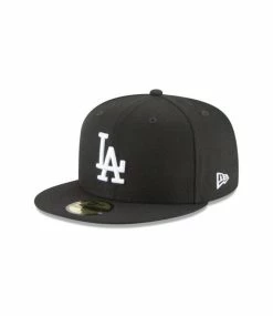 NEW ERA Los Angeles Dodgers Black And White 59Fifty Cap