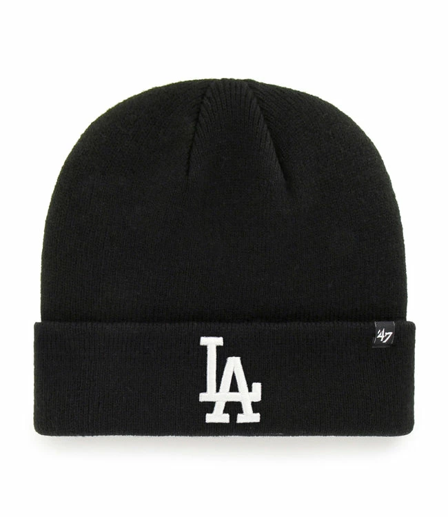 47BRAND Los Angeles Dodgers MLB Raised Cuff Knit Black 1 47BRAND Los Angeles Dodgers MLB Raised Cuff Knit Black