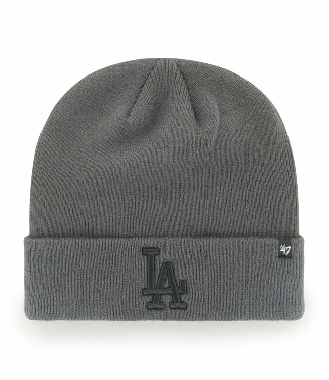 47BRAND Los Angeles Dodgers MLB Raised Cuff Knit Charcoal 1 47BRAND Los Angeles Dodgers MLB Raised Cuff Knit Charcoal