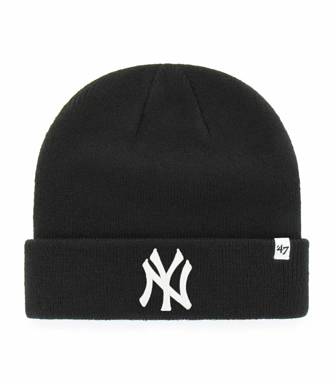 47BRAND New York Yankees MLB Raised Cuff Knit Black 1 47BRAND New York Yankees MLB Raised Cuff Knit Black