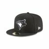 NEW ERA Toronto Blue Jays Black And White 59Fifty Cap
